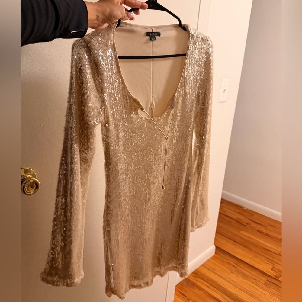 Forever 21 Gold Sequin Mini Dress